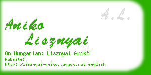 aniko lisznyai business card
